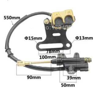 Rear Hydraulic Brake Assembly Caliper Cylinder For Dirt Pit Bike Atv 70cc 110cc 125cc 200cc