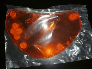 Orange Headlight Guard Honda Transalp 700