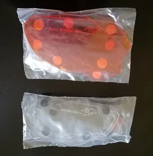 Orange /clear Headlight Guards Honda Africa Twin 1000