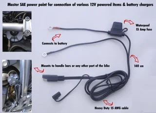 12v Master Sae Power Point To Connect To Battery