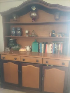 Yellowwood & Imbuia Wall Unit.