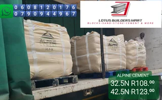 Cement 32.5 &amp; 42.5 Alpine. Cheap Prices