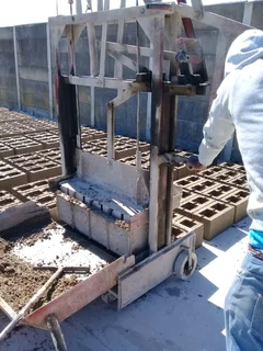 Block making machines Wilkinson and doubel and pan mixers