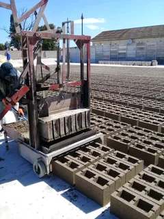 Block making machines Wilkinson and doubel and pan mixers