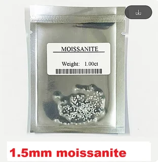Moissanites 1.5mm D / VVS1 1.00ct **GRA Certified** Small Size 0.015cts Stones Loose