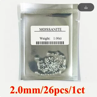 Moissanites 2.00mm D / VVS1 1.00ct **GRA Certified** Small Size 0.03cts Stones Loose