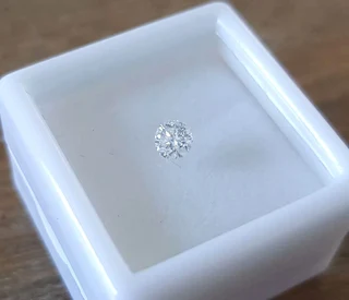 0.32Cts Diamond**Certified** F/SI1 Natural Loose White Natural