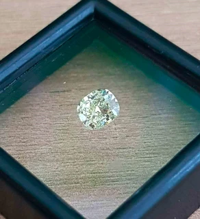 0.52Cts Diamond Cushion Cut**Certified**  Fancy Vivid Yellow VS1 Natural Loose  Natural