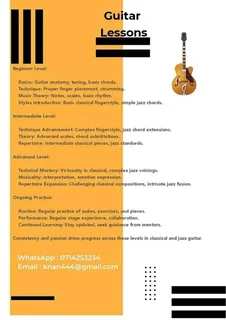Guitar and Music Lessons