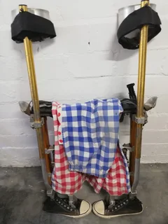 Stilts &#43; Pants &#43; Fire Juggling Sticks