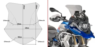 KAPPA - 5124DK Screen for BMW R1200GS / R1250GS / Adventure (16&gt;21)
