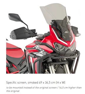 Smoked Sport Screen For Honda Crf1100l Africa Twin (2020-2023) - Kappa