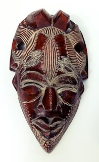 Very Large Vintage Hand-Carved African Tribal Mask