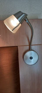 Elegant Upholstered in Silk Headboard with Adjustable Task Light