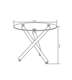 Stunning Round Glass Top Table