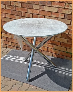Stunning Round Glass Top Table