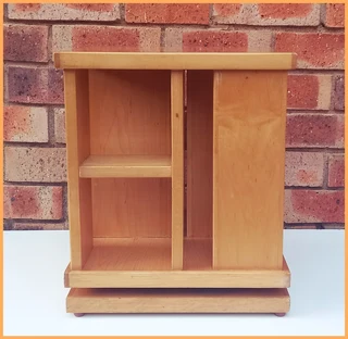 Unique Wooden Spice Display &amp; Storage Turntable – Only R380