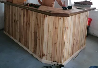 Wooden bar