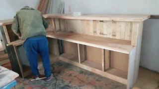 Wooden bar