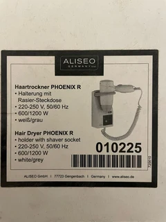 Bathroom/hotel “Eliseo” wall mount hair dryers