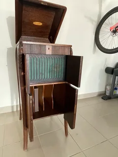 Antique gramophone cabinet