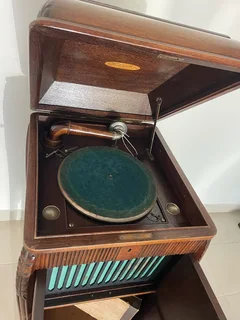 Antique gramophone cabinet