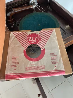 Antique gramophone cabinet