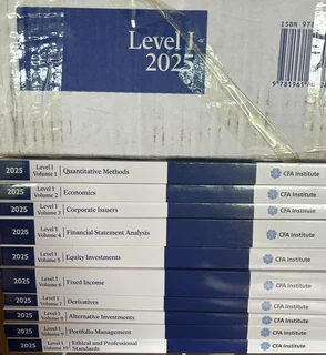 2025 Cfa Program Curriculum Level I Box Set. Brand new. Not used. No highlights, no underlines, no c