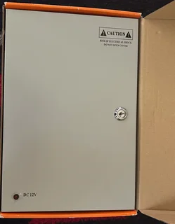 Brand new 18 camera 12v, 30 amp power supply with built in led indicators, fuses and fan for sale