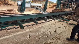 twin vertical sawmill