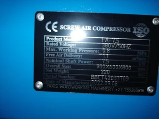 7.5KW  SCREW COMPRESSOR
