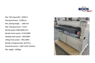 GUTTERMAC 1300MM TOP THICKNESSER