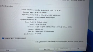 HP Elitebook Win 11 Pro (super fast N very clean)