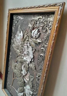 2x 3D wall art decor wall frames