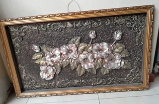 2x 3D wall art decor wall frames