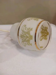 2 x Vintage chandeliers 3 arm light fittings