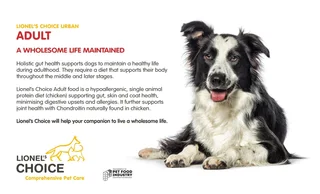 Lionel&#39;s Choice dog food. 8kg/20kg