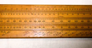 THOMLINSON&#39;S EQUIVALENT PAPER SLIDE RULE