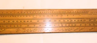 THOMLINSON&#39;S EQUIVALENT PAPER SLIDE RULE