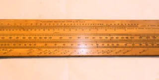 THOMLINSON&#39;S EQUIVALENT PAPER SLIDE RULE