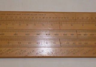 THOMLINSON&#39;S EQUIVALENT PAPER SLIDE RULE