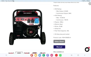 Generator new 10KVA from LAWNit Moreleta Park. Spares Repairs. Factory warranty