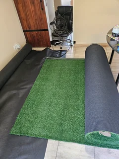 Artificial grass New. R120 per Square. LAWNit Moreletapark. Weed barrier R20 per square meter.