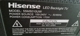 CRACKED SCREEN HISENSE TV 55M5010UW FOR PARTS0️⃣7️⃣2️⃣3️⃣9️⃣2️⃣5️⃣7️⃣5️⃣6️⃣