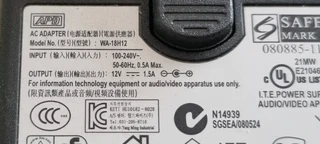 Genuine APD WA-18H12 Output 12 V 1.5 A Power Supply Adapter A410️⃣7️⃣2️⃣3️⃣9️⃣2️⃣5️⃣7️⃣5️⃣6️⃣