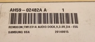 SAMSUNG AH59-02482A OEM REMOTE FOR DOCKING SPEAKER SYSTEM NEW 0️⃣7️⃣2️⃣3️⃣9️⃣2️⃣5️⃣7️⃣5️⃣6️⃣