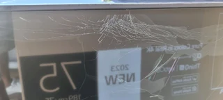 CRACKED SCREEN LG 75INCH NANOCELL - 75NANO776RA -BRAND NEW IN THE BOX 0️⃣7️⃣2️⃣3️⃣9️⃣2️⃣5️⃣7️⃣5️⃣6️⃣