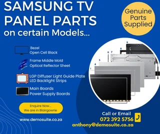 Samsung Tv Screen Parts Available To Order