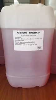 **reduced**hand Sanitizer 25lt. Sabs Standard Liquid. 85% Alcohol - Reduce To R500/25lt