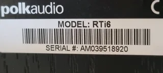 POLK RTi6 (Pair) with very heavy and stable metal stands 0️⃣7️⃣2️⃣3️⃣9️⃣2️⃣5️⃣7️⃣5️⃣6️⃣